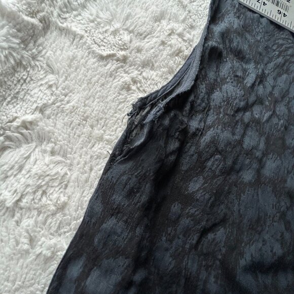 Vivian Yin Colour 5 Power Ramie Asymmetric Dress Medium Crinkle Black Lagenlook - Picture 6 of 8